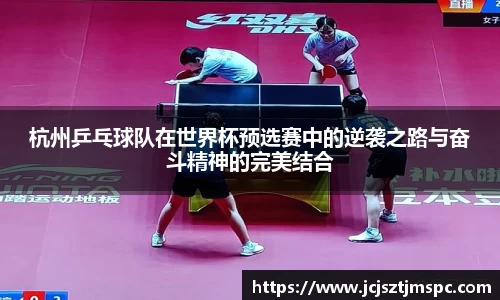 杭州乒乓球队在世界杯预选赛中的逆袭之路与奋斗精神的完美结合